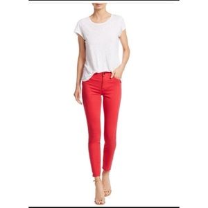 FRAME RED💗HIIGH RIiSE LE HIGH SKINNY JEANS